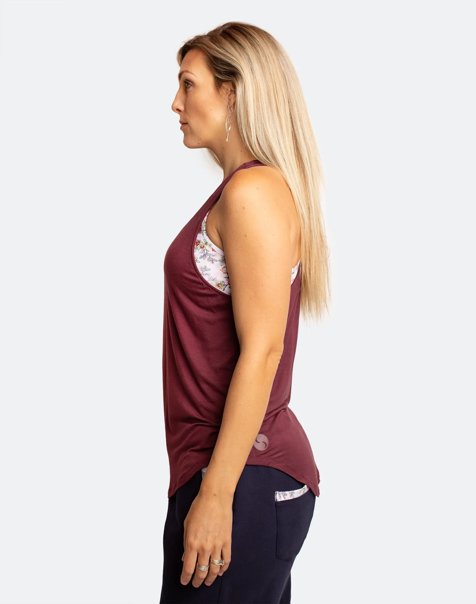** CLEARANCE ** Breastfeeding Top - Rise Up Tank Sangria