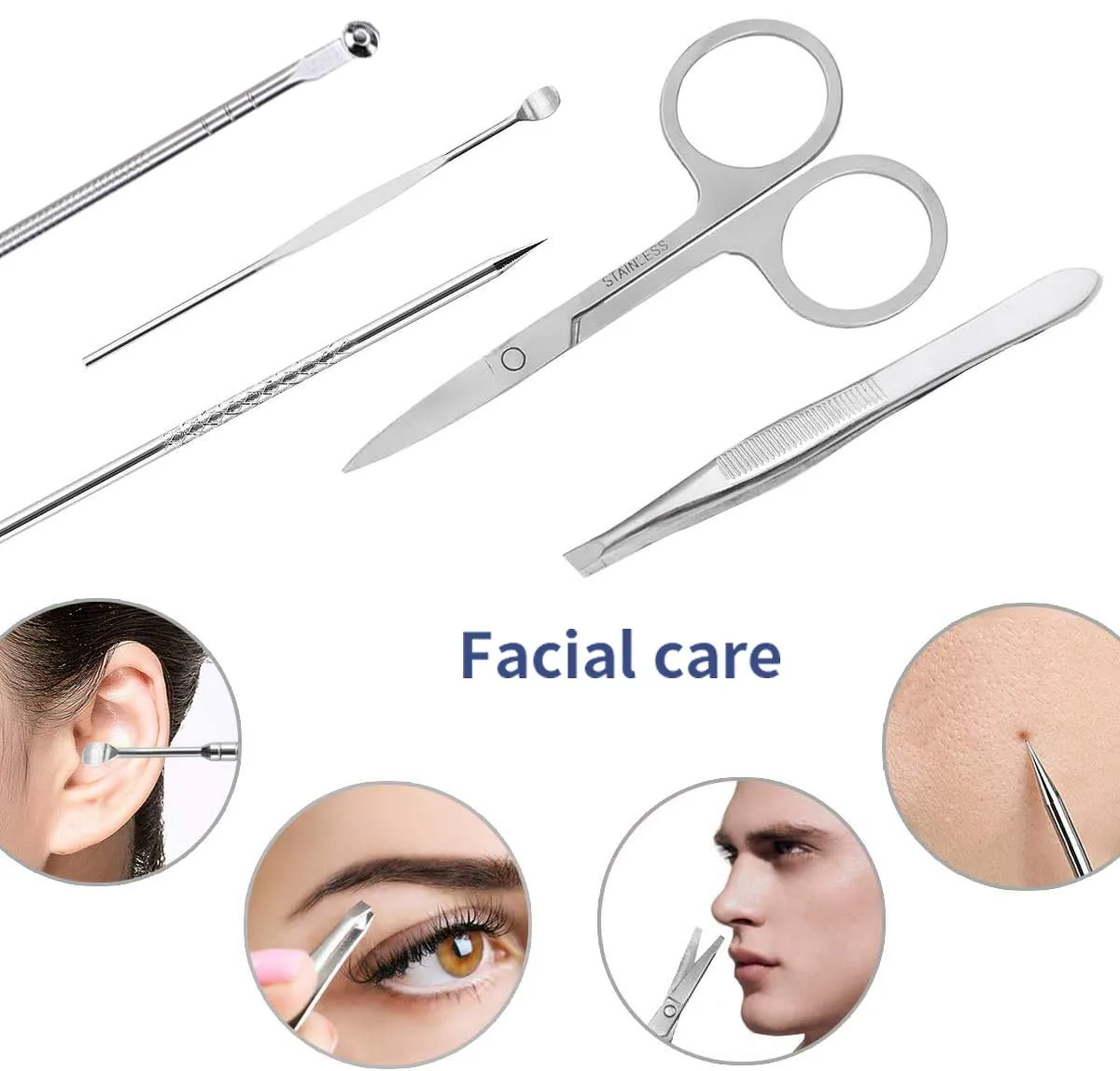 18 in 1 Stainless Steel Professional Manicure Set with Case