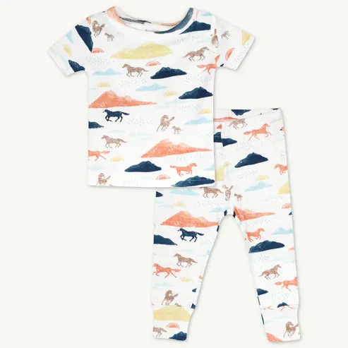2-Pack Pajama Set in Horse Print