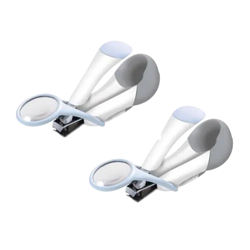 [2 Pack] THE FIRST YEARS Delux Nail Clipper w/ Magnifier