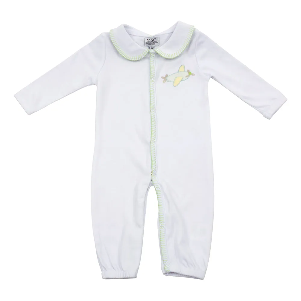 Airplane Convertible Onesie 0-6 Months