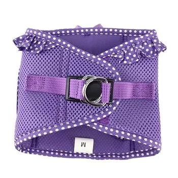 American River Choke Free Harness - Paisley Purple Polka Dot