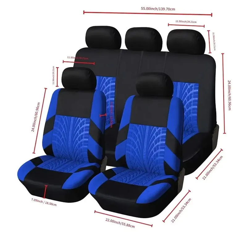 Black and Beige Car Covers For Seats