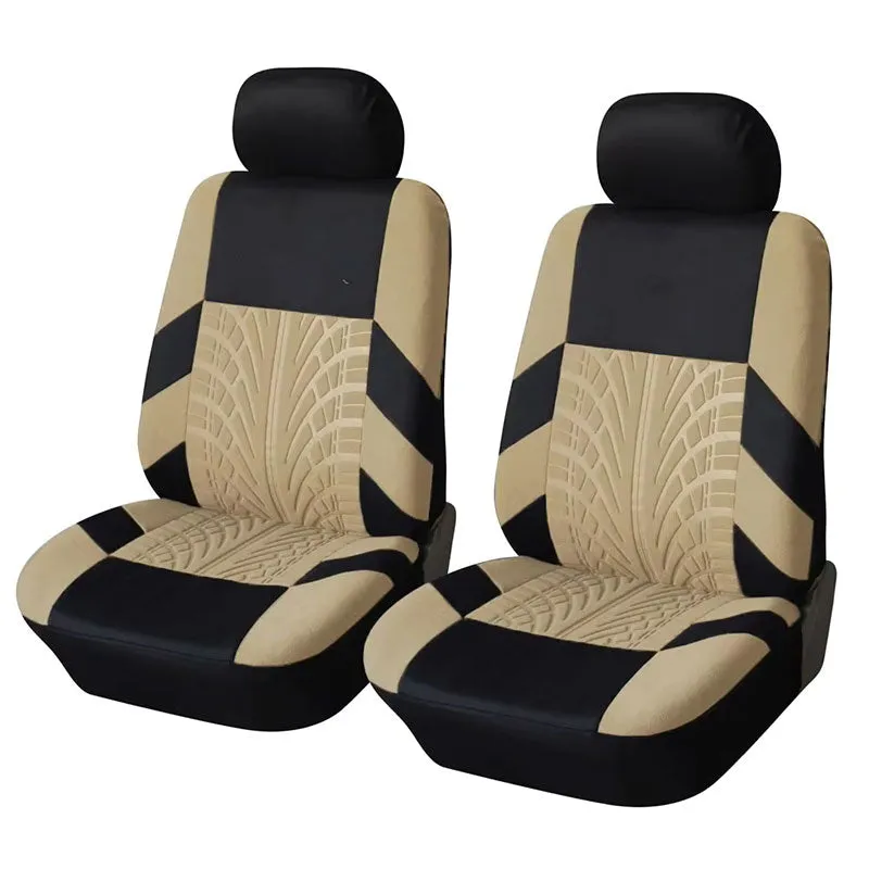 Black and Beige Car Covers For Seats