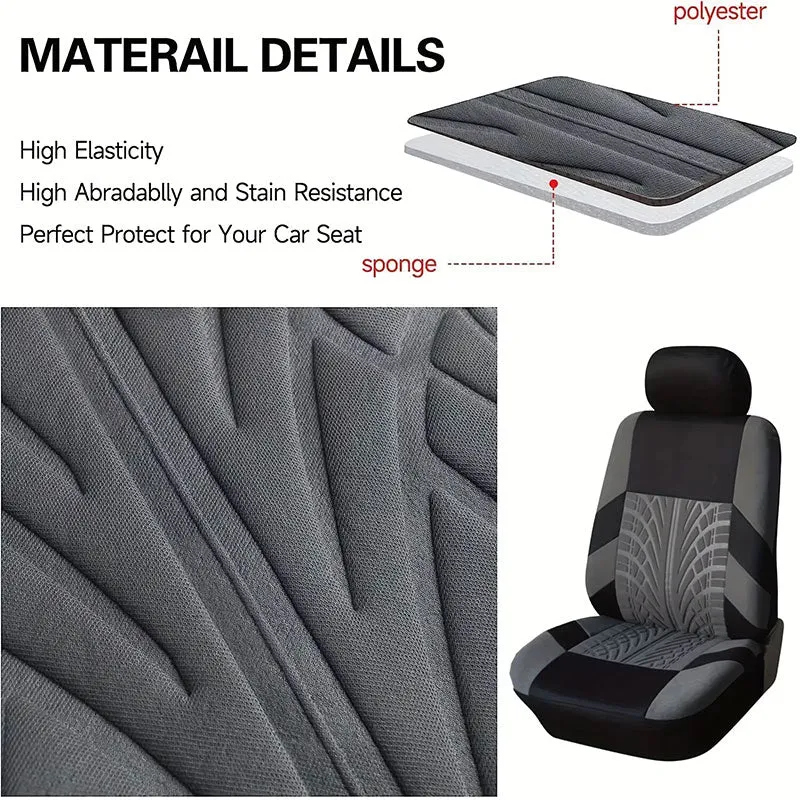 Black and Beige Car Covers For Seats
