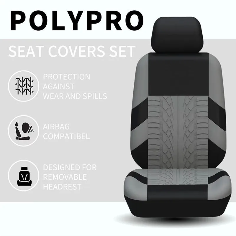 Black and Beige Car Covers For Seats
