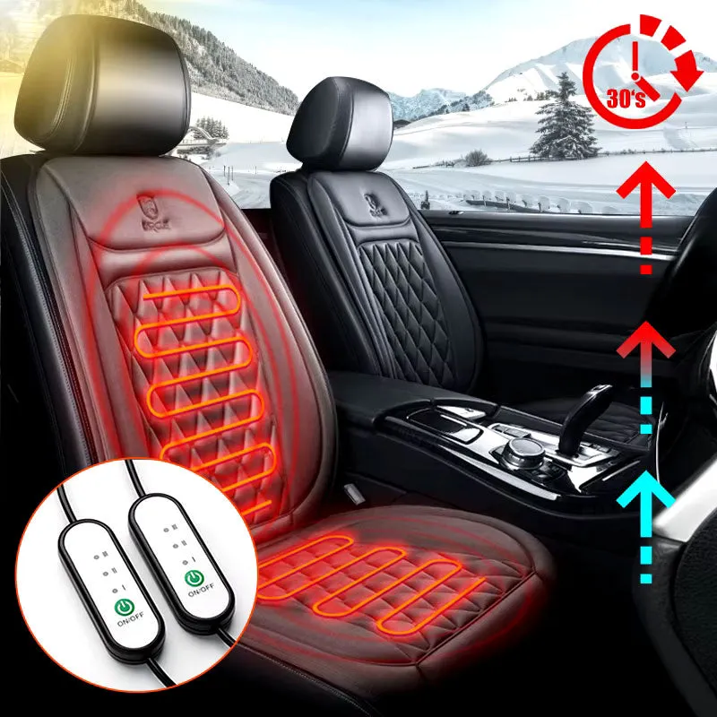 Black Heated Car Seat Cover