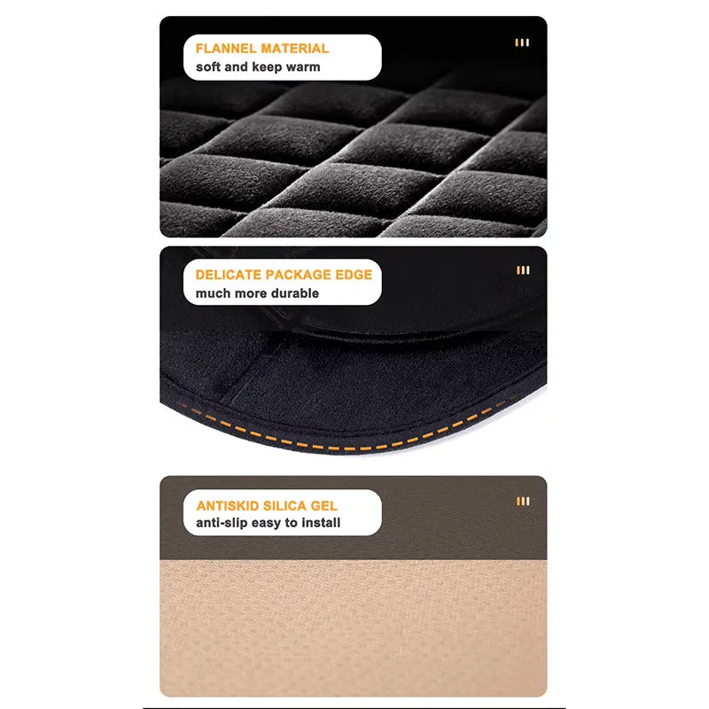 Black Heated Car Seat Cover