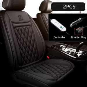 Black Heated Car Seat Cover