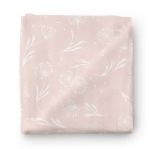 Blush Dandelion Swaddle Blanket