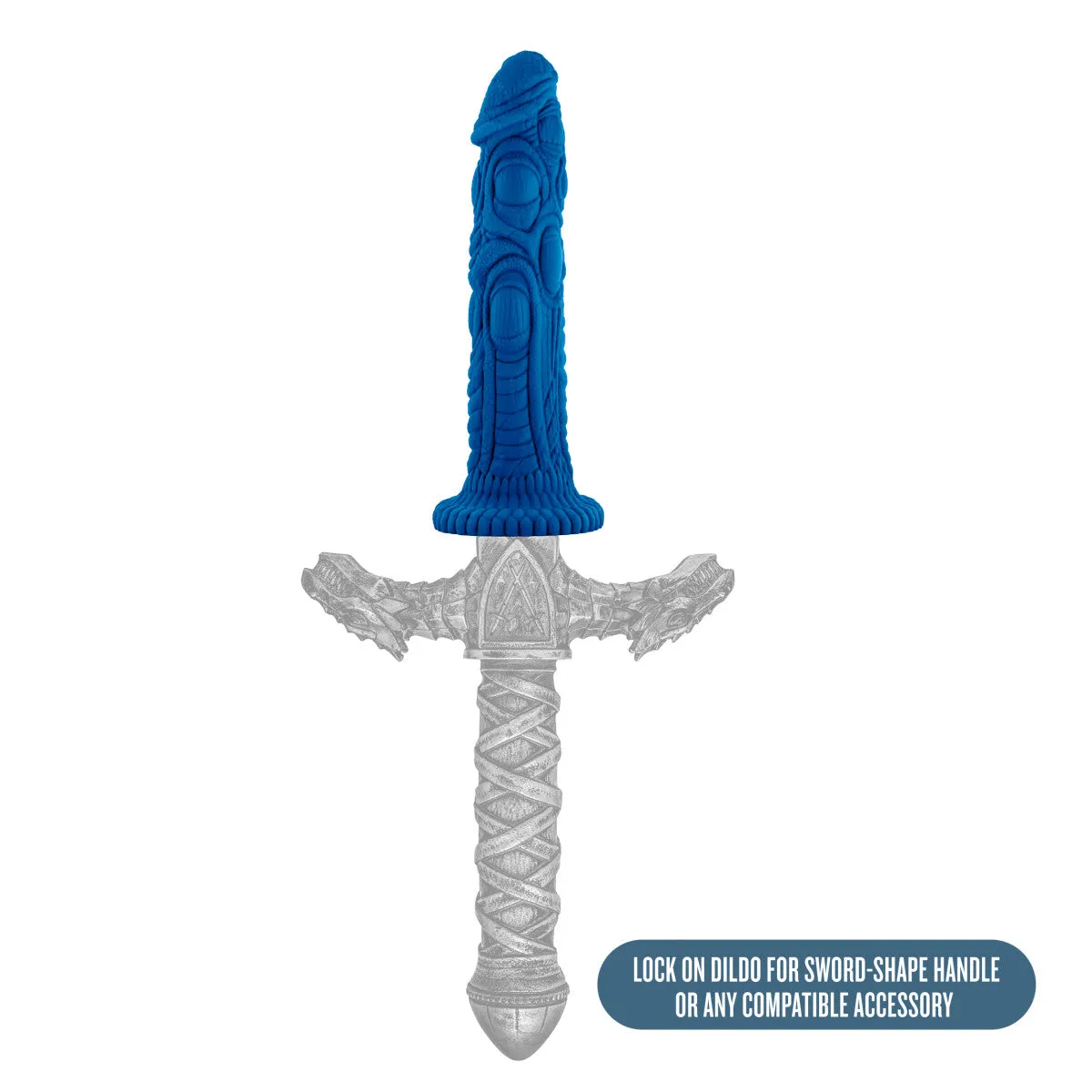 Blush The Realm 7.5-Inch Blue Dildo With Suction Cup Base