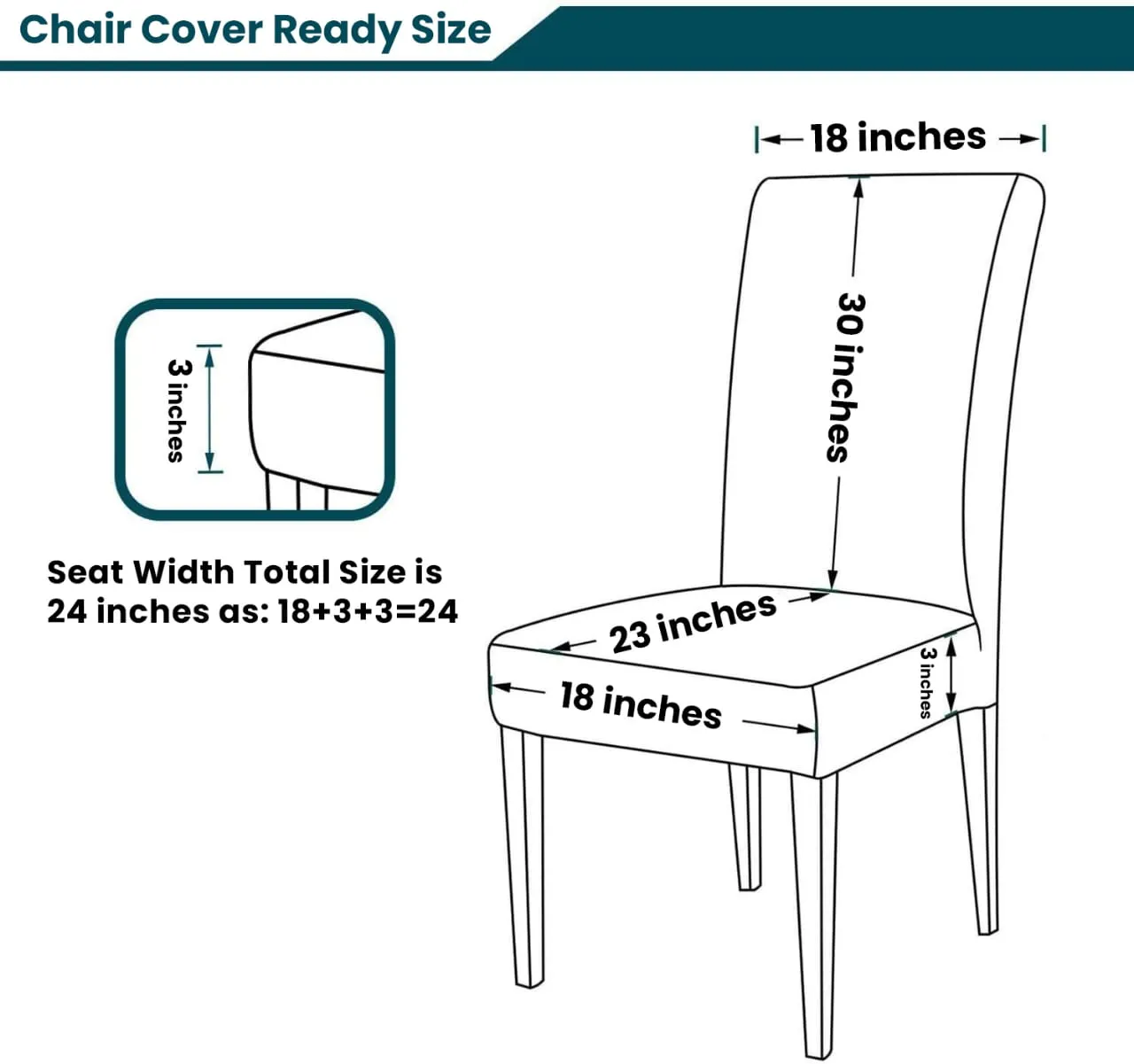 Brown – Flexible Jersey Cotton Chair Covers