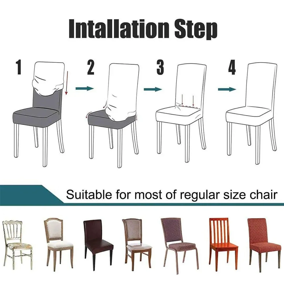 Brown – Flexible Jersey Cotton Chair Covers