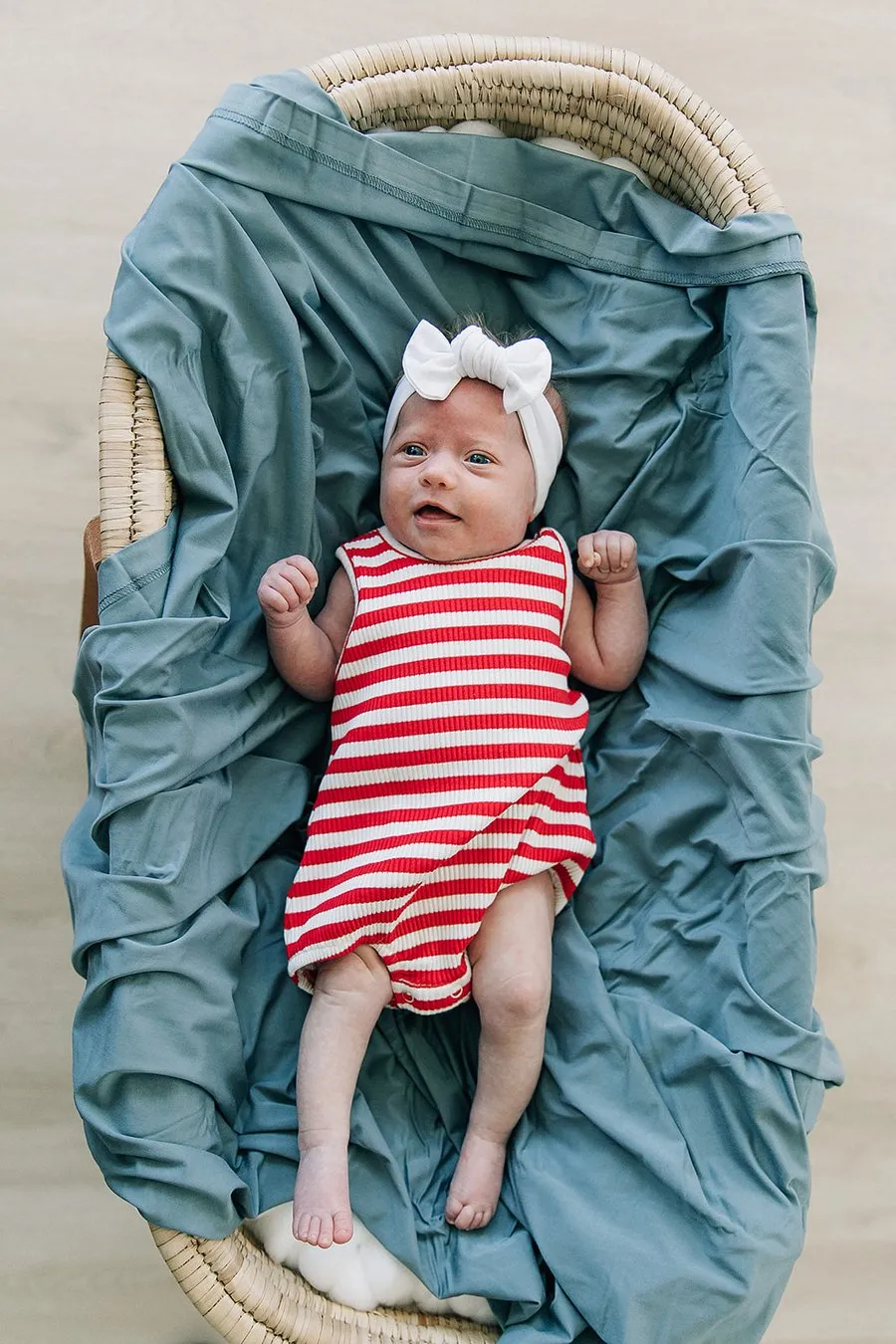 Dusty Blue Bamboo Swaddle