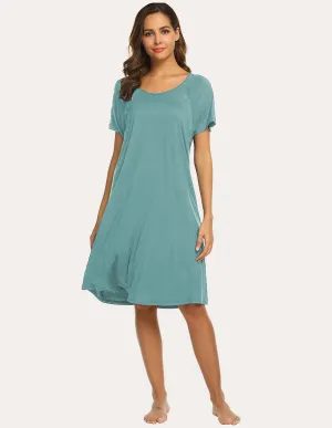 Ekouaer Breastfeeding Maternity Nightdress (US Only)
