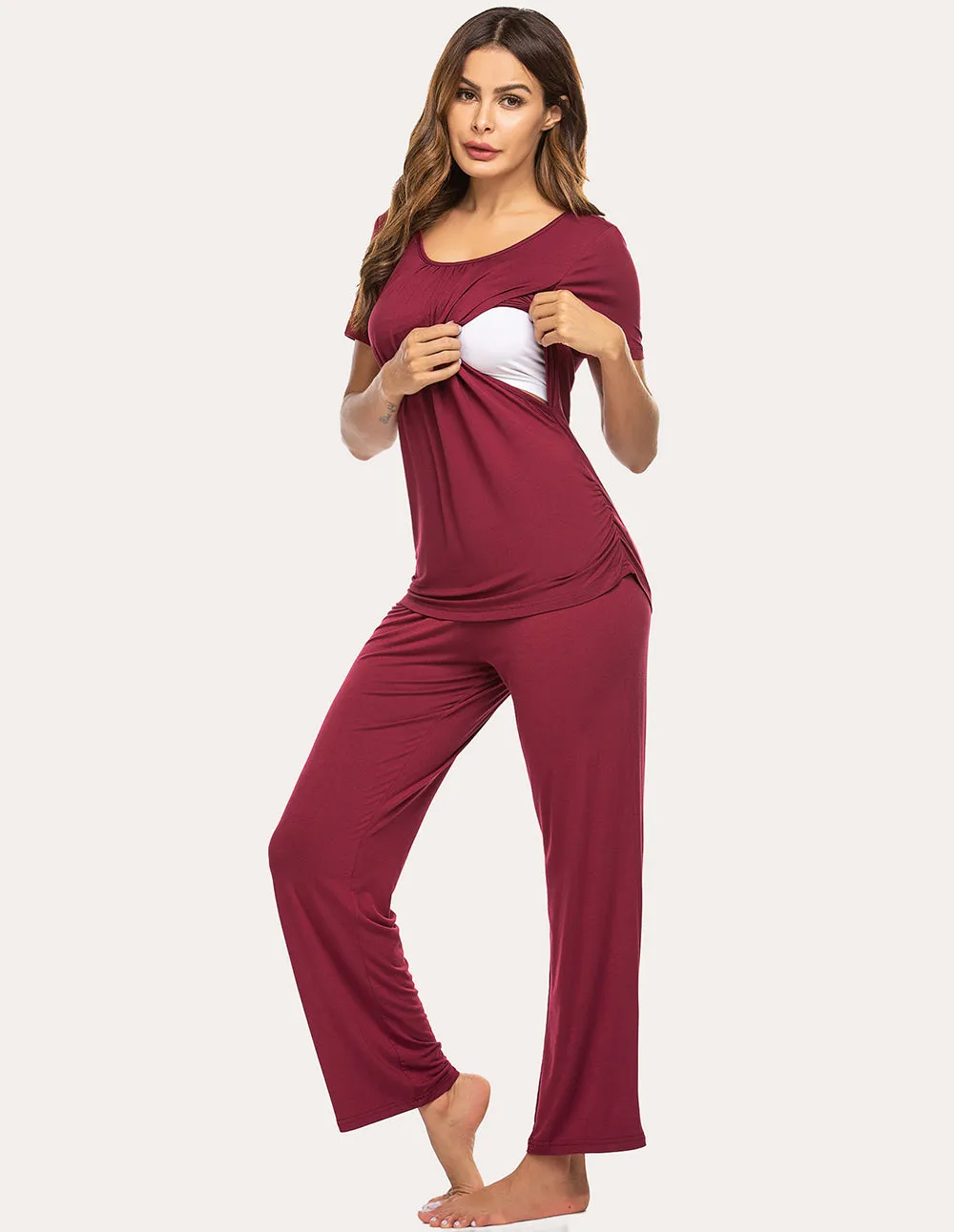 Ekouaer Breastfeeding Pajamas Set (US Only)