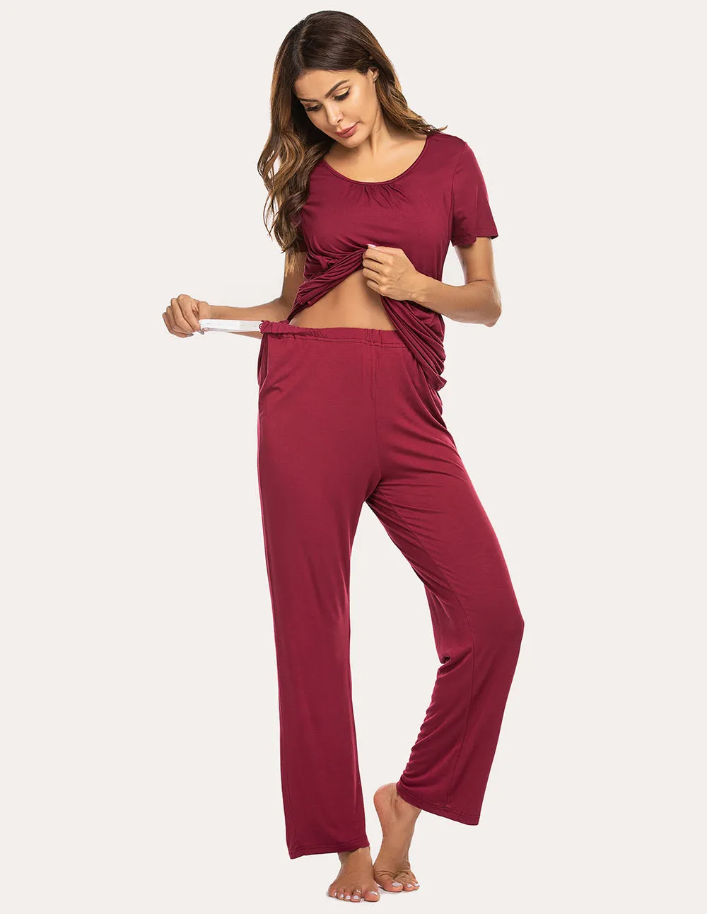 Ekouaer Breastfeeding Pajamas Set (US Only)