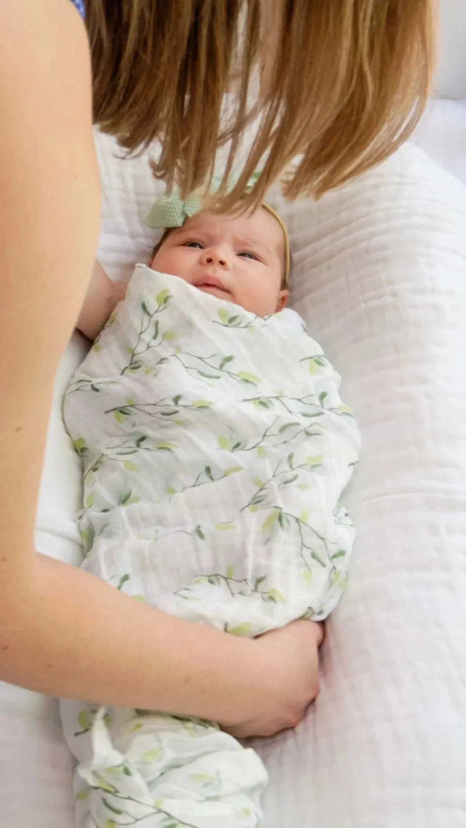 Eucalyptus Baby Swaddle Blanket