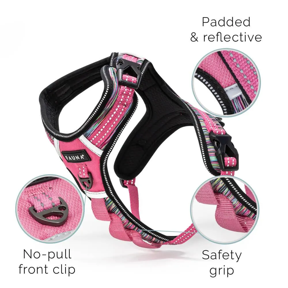 Fauna® Comfort Luxury Pink Dog Harness - S/M/L