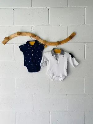 Nautical Captain Onesie Bundle, 3-6 months