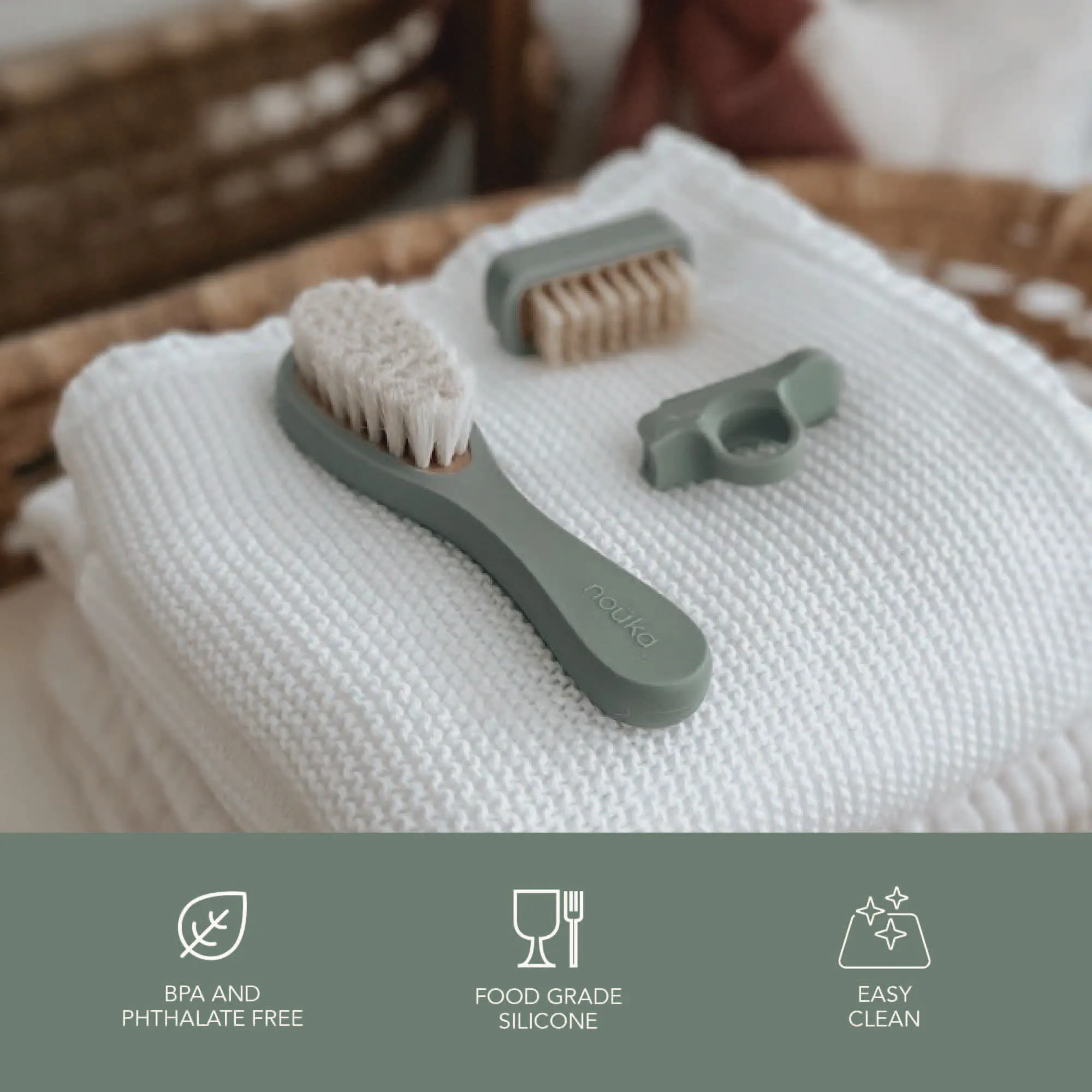noüka Baby Grooming Kit Leaf
