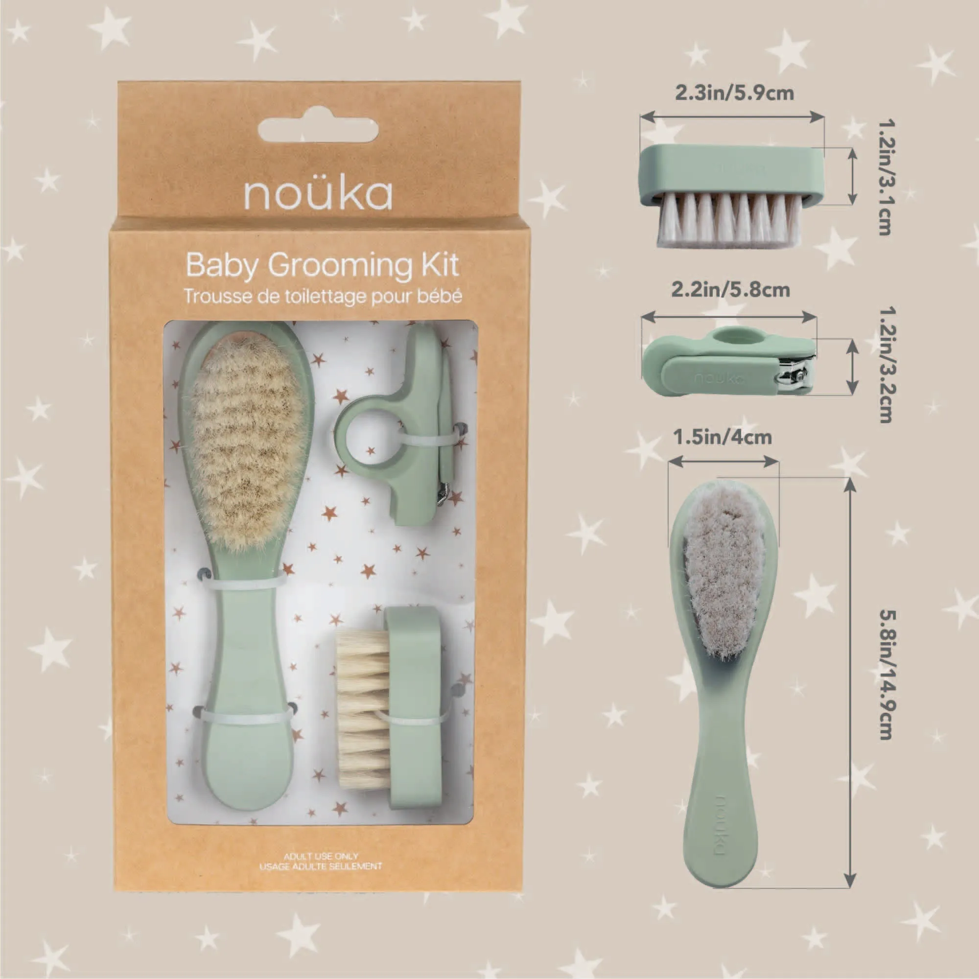 noüka Baby Grooming Kit Lily Blue