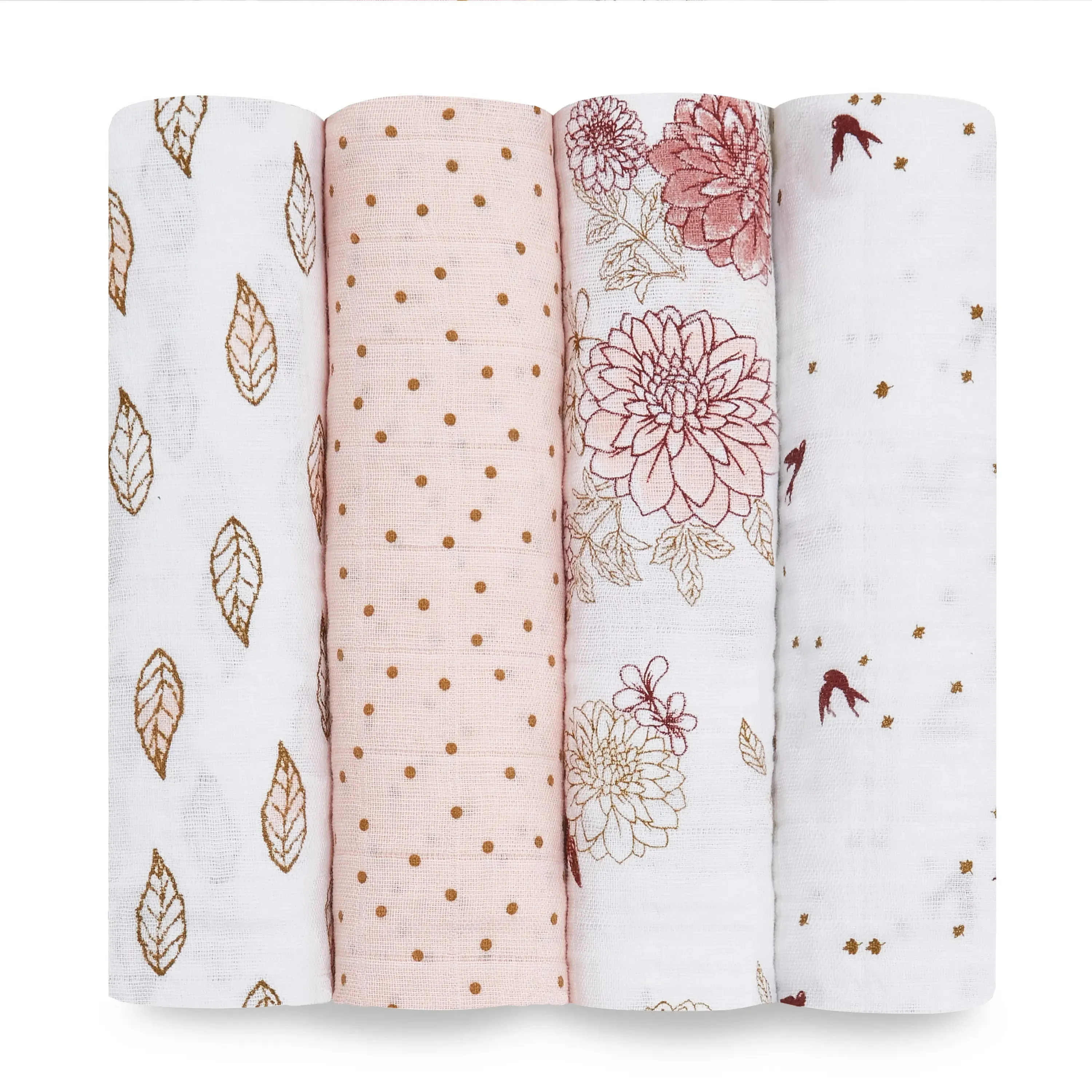 Organic Muslin Swaddle | Dahlias | 4 Pack | Aden   Anais