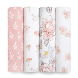 Organic Muslin Swaddle | Earthly | 4 Pack | Aden   Anais