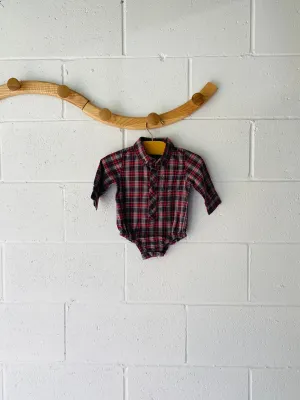 Plaid Onesie, 3-6 months