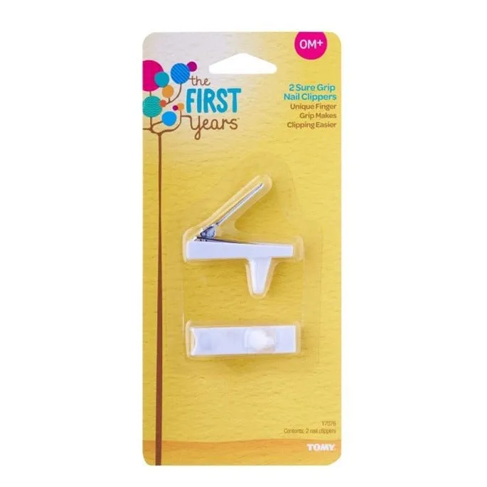 The First Years Sure Grip Nail Clippers Pk-2 Health Care - White