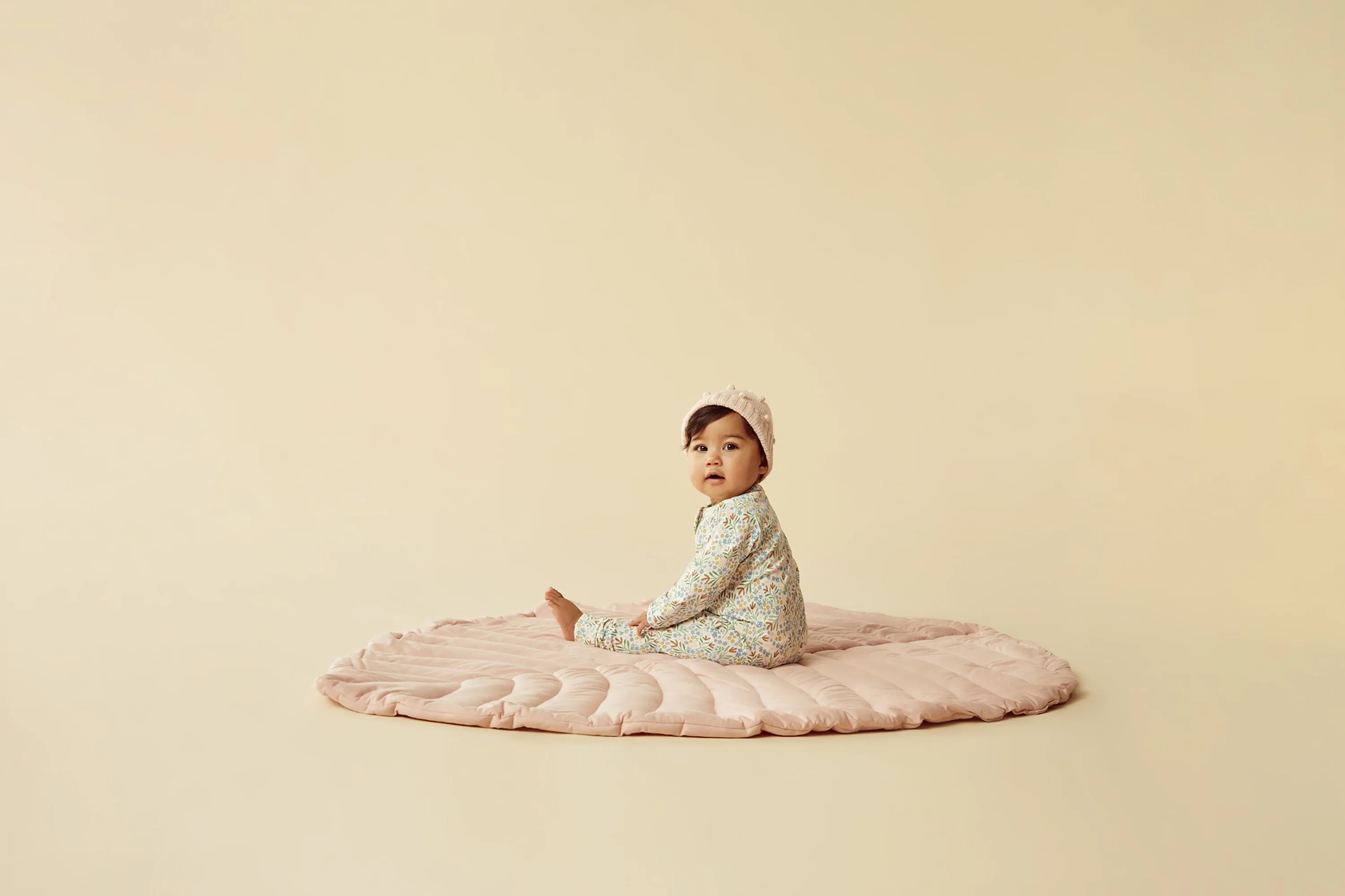 Tinker Floral Organic Zipsuit with Feet