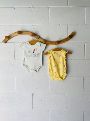 Watermelons   Unicorns Onesie Bundle, 3-6 months