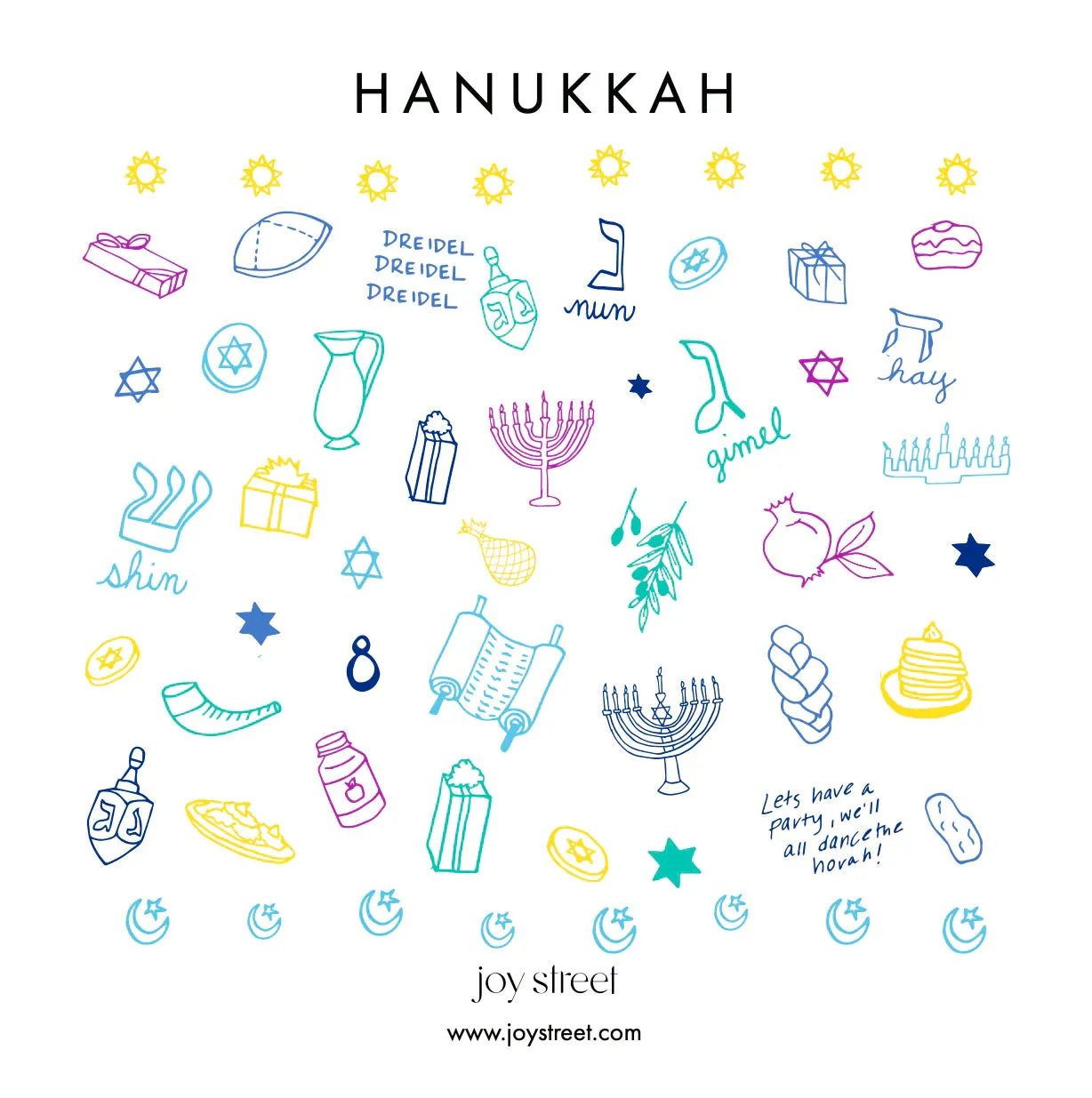 Zip Baby Onesie, Hanukkah